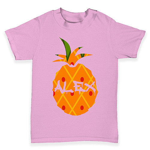 Personalised Pineapple Baby Toddler T-Shirt