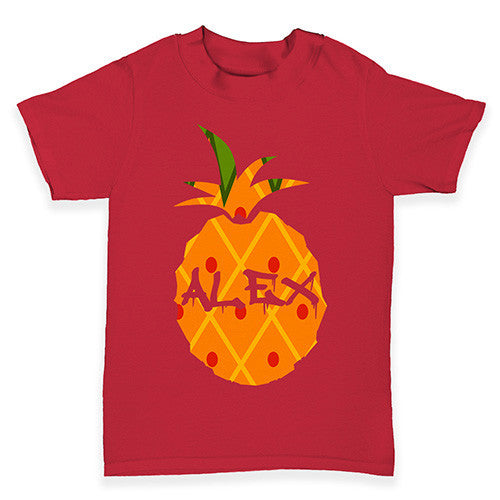 Personalised Pineapple Baby Toddler T-Shirt