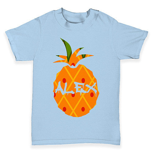 Personalised Pineapple Baby Toddler T-Shirt