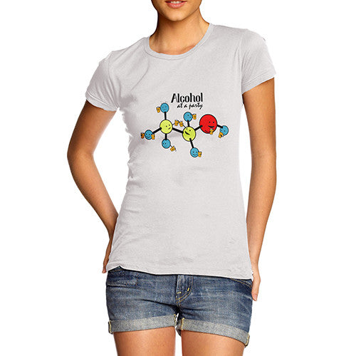 Womens DNA Alcohol Party T-Shirt