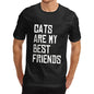 Mens Cats Are My Best Friends T-Shirt