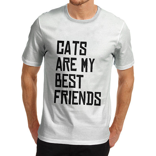 Mens Cats Are My Best Friends T-Shirt