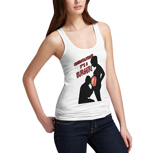 Women's Congratulations It's A Burger Tank Top