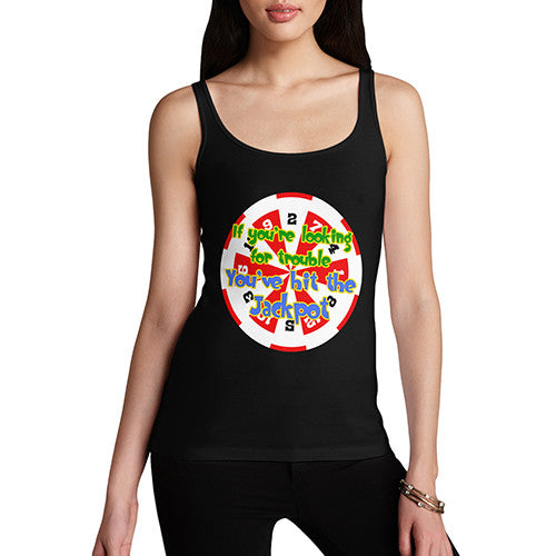 Women's Looking For Trouble Hit The Jackpot Tank Top