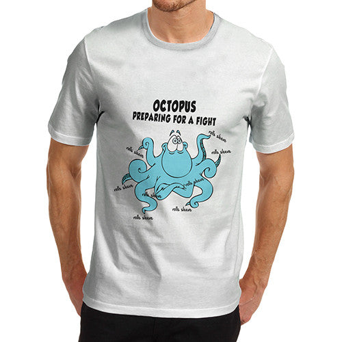 Men's Octopus Preparing For A Fight T-Shirt