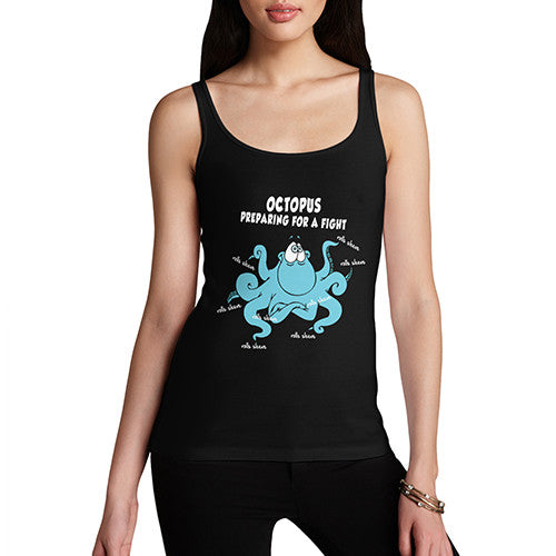 Women's Octopus Preparing For A Fight Tank Top