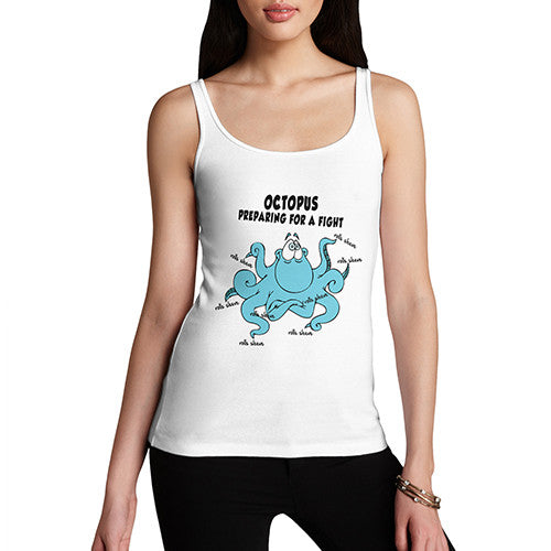 Women's Octopus Preparing For A Fight Tank Top