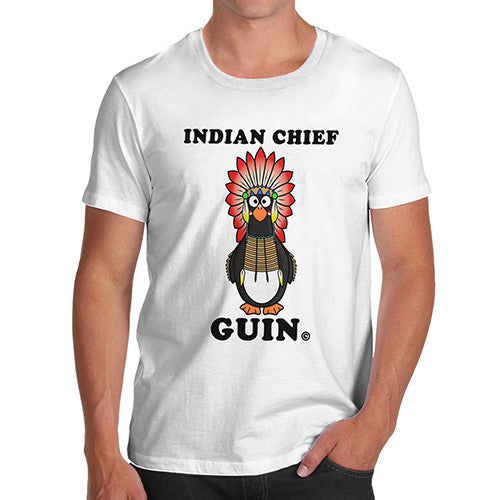 Men's Indian Chief Guin Penguin T-Shirt