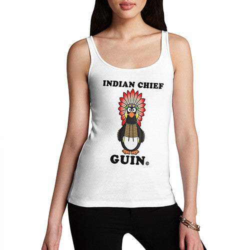 Women's Indian Chief Guin Penguin Tank Top