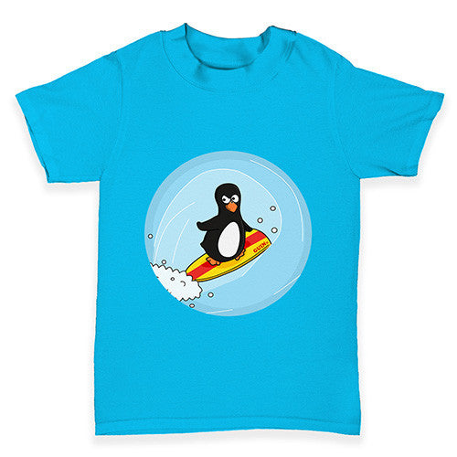 Surfer Guin The Penguin Baby Toddler T-Shirt