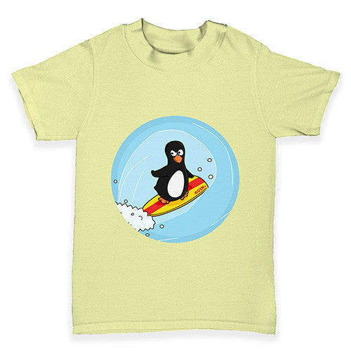 Surfer Guin The Penguin Baby Toddler T-Shirt