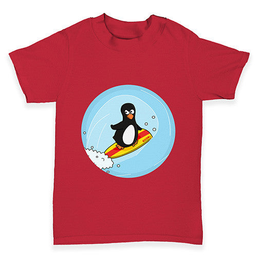 Surfer Guin The Penguin Baby Toddler T-Shirt