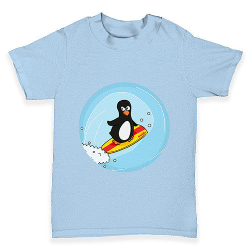 Surfer Guin The Penguin Baby Toddler T-Shirt