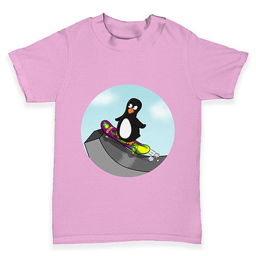 Skateboard Guin The Penguin Baby Toddler T-Shirt