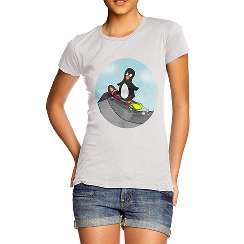 Women's Skateboard Guin Penguin T-Shirt