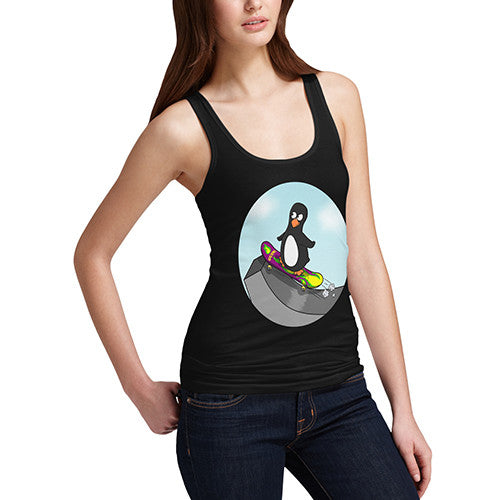 Women's Skateboard Guin Penguin Tank Top