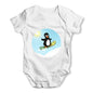 Snowboard Guin Baby Grow Bodysuit