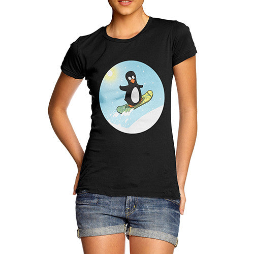 Women's Snowboard Guin Penguin T-Shirt