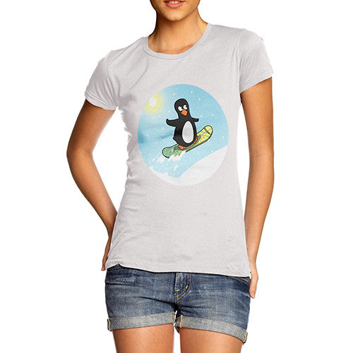 Women's Snowboard Guin Penguin T-Shirt