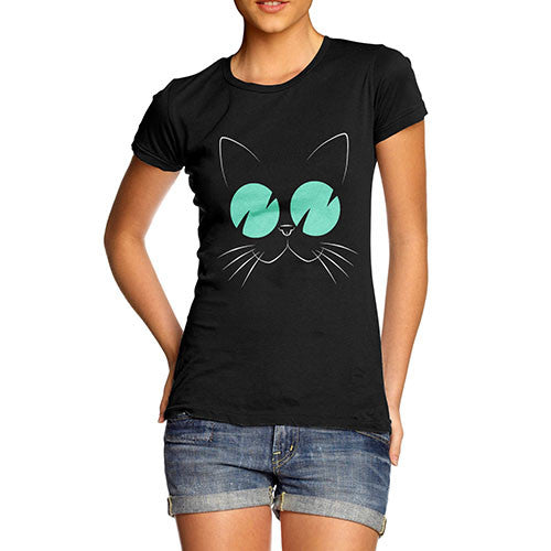 Women's Cat With Glasses T-Shirt