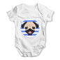 Cute Pug Dog Baby Grow Bodysuit