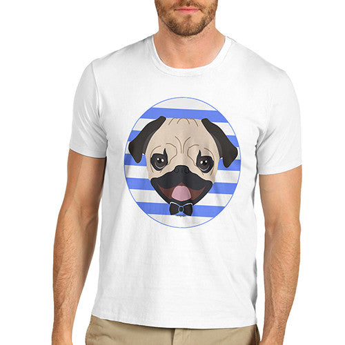 Men's Pug with Bow Tie T-Shirt