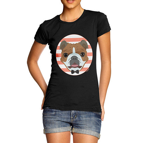 Women's Bulldog Bow Tie T-Shirt