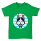 Cute Husky With Bow Tie Baby Toddler T-Shirt