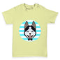 Cute Husky With Bow Tie Baby Toddler T-Shirt