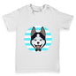 Cute Husky With Bow Tie Baby Toddler T-Shirt