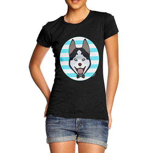 Women's Bow Tie Husky T-Shirt