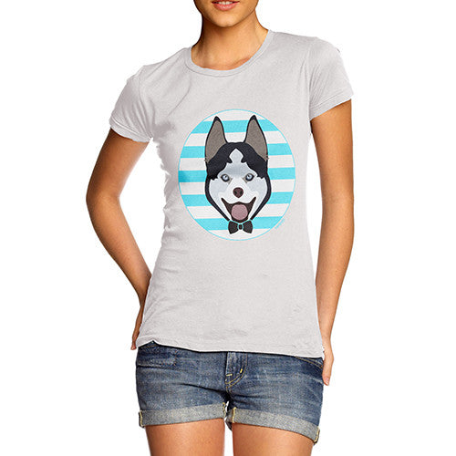 Women's Bow Tie Husky T-Shirt