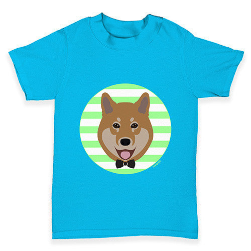 Cute Shiba Bow Tie Baby Toddler T-Shirt