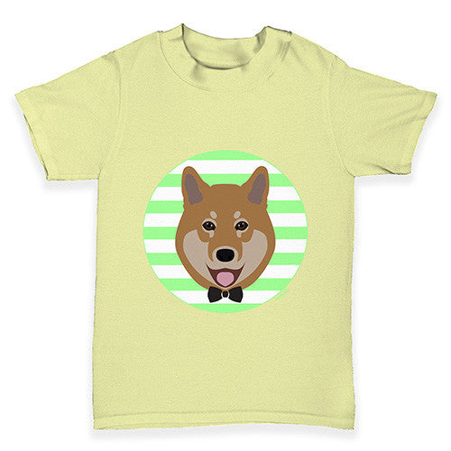 Cute Shiba Bow Tie Baby Toddler T-Shirt