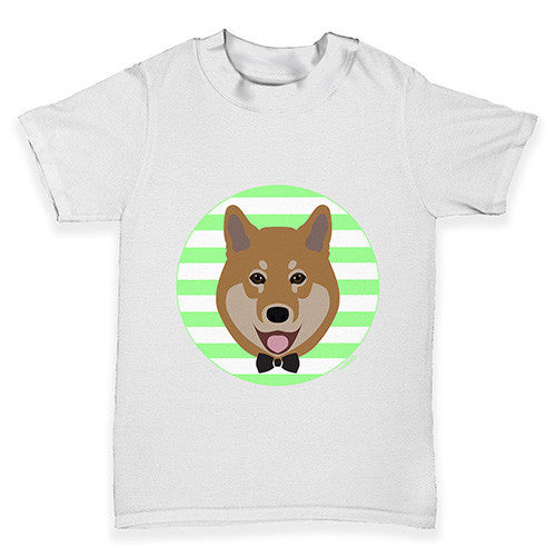 Cute Shiba Bow Tie Baby Toddler T-Shirt