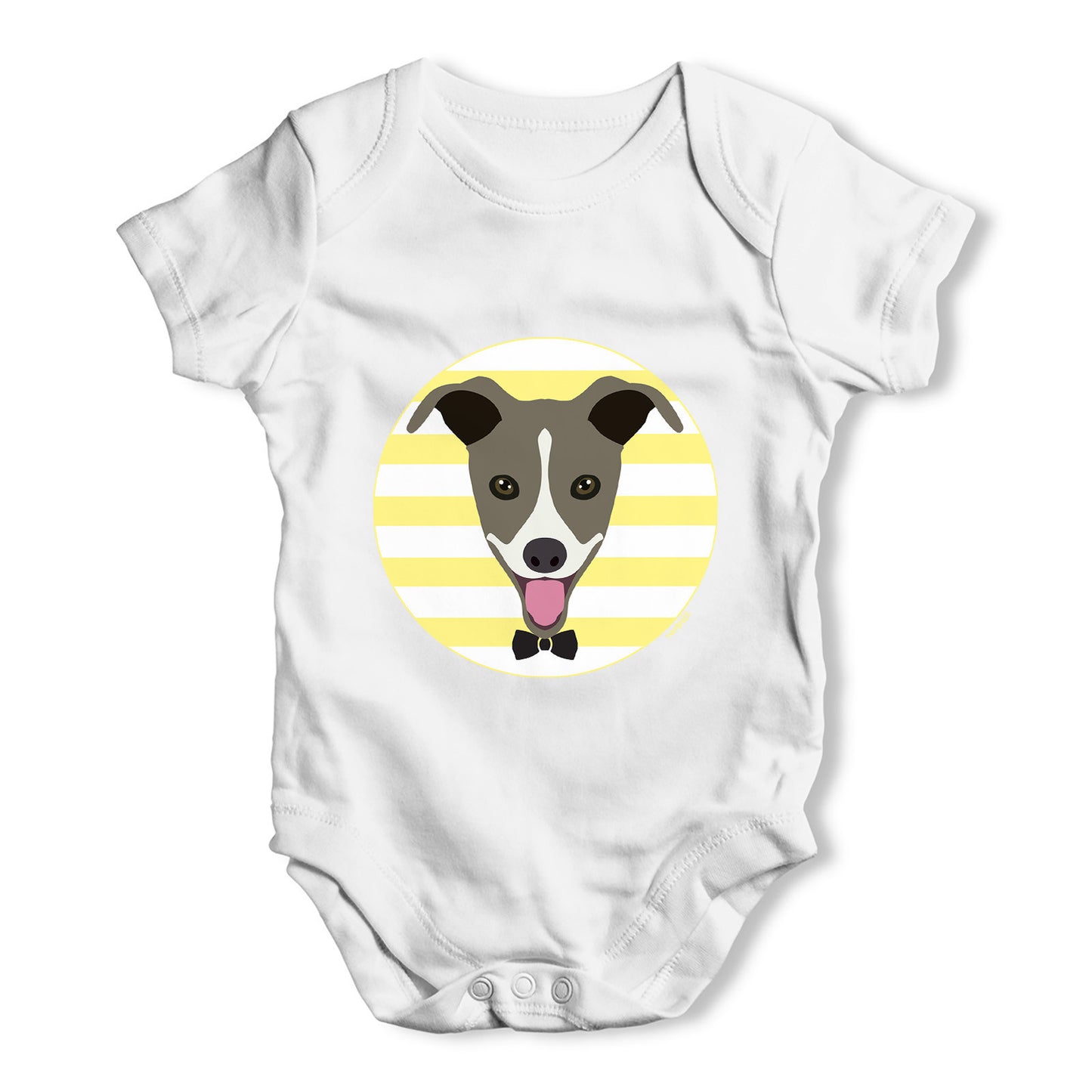 Greyhound Baby Grow Bodysuit