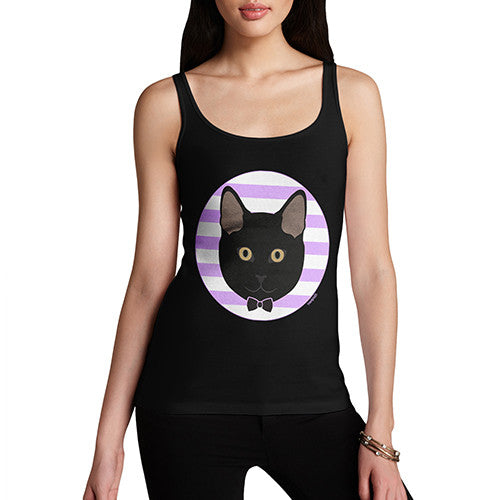 Women's Black Cat Tank Top