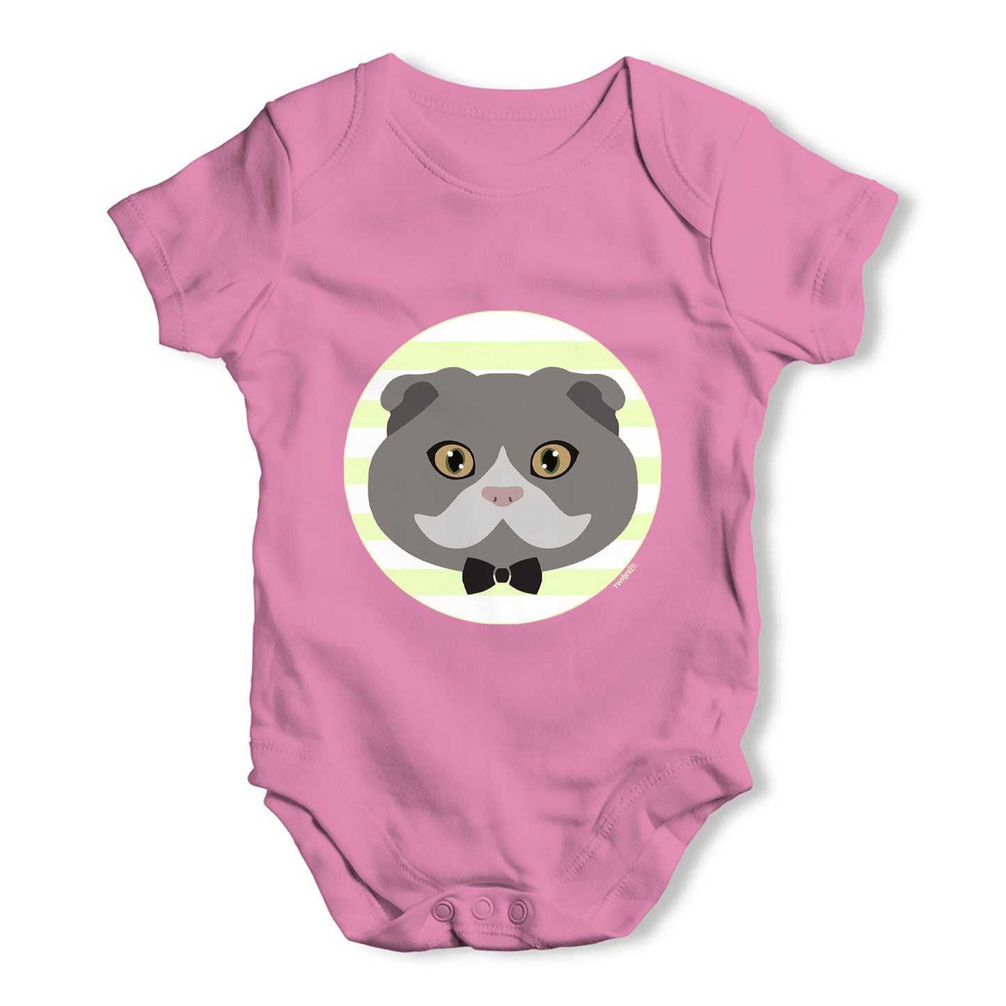 Scottish Fold Cat Baby Grow Bodysuit