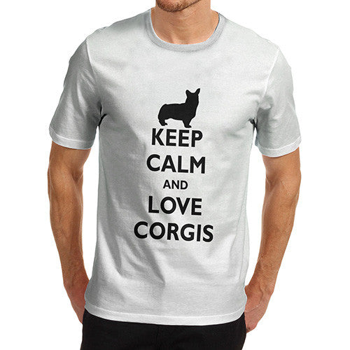 Men's Keep Calm And Love Corgis T-Shirt