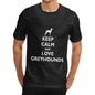 Men's Keep Calm And Love Greyhounds T-Shirt