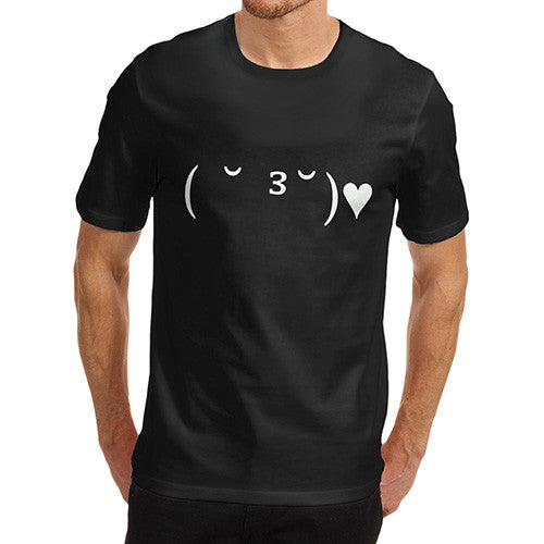 Men's Emoji Kiss Love T-Shirt