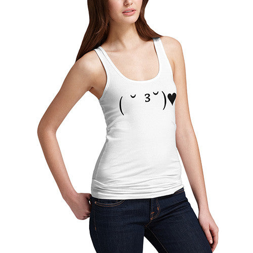 Woman's Emoji Kiss Love Tank Top