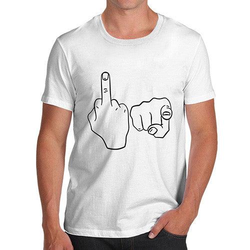 Men's Rude Hand Gesture T-Shirt