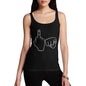 Women's Rude Hand Gesture Tank Top