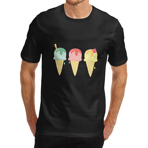 Men's Multi Colour Ice Cream T-Shirt