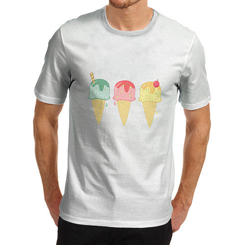 Men's Multi Colour Ice Cream T-Shirt
