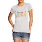 Women's Multi Colour Ice Cream T-Shirt