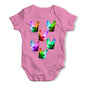 Multicolour Pugs Baby Grow Bodysuit