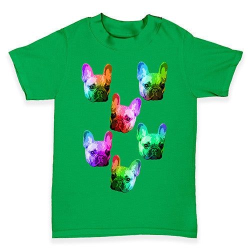 Multicolour Pugs Baby Toddler T-Shirt