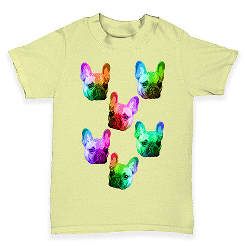 Multicolour Pugs Baby Toddler T-Shirt